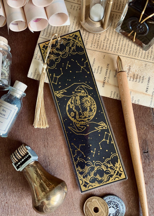 Bookmark "The Moon" (Gold Foil)