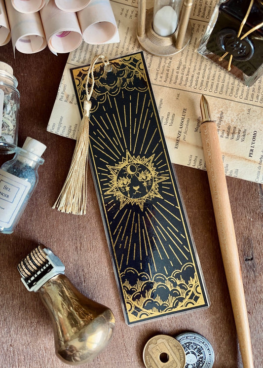 Bookmark "The Sun" (Gold Foil)