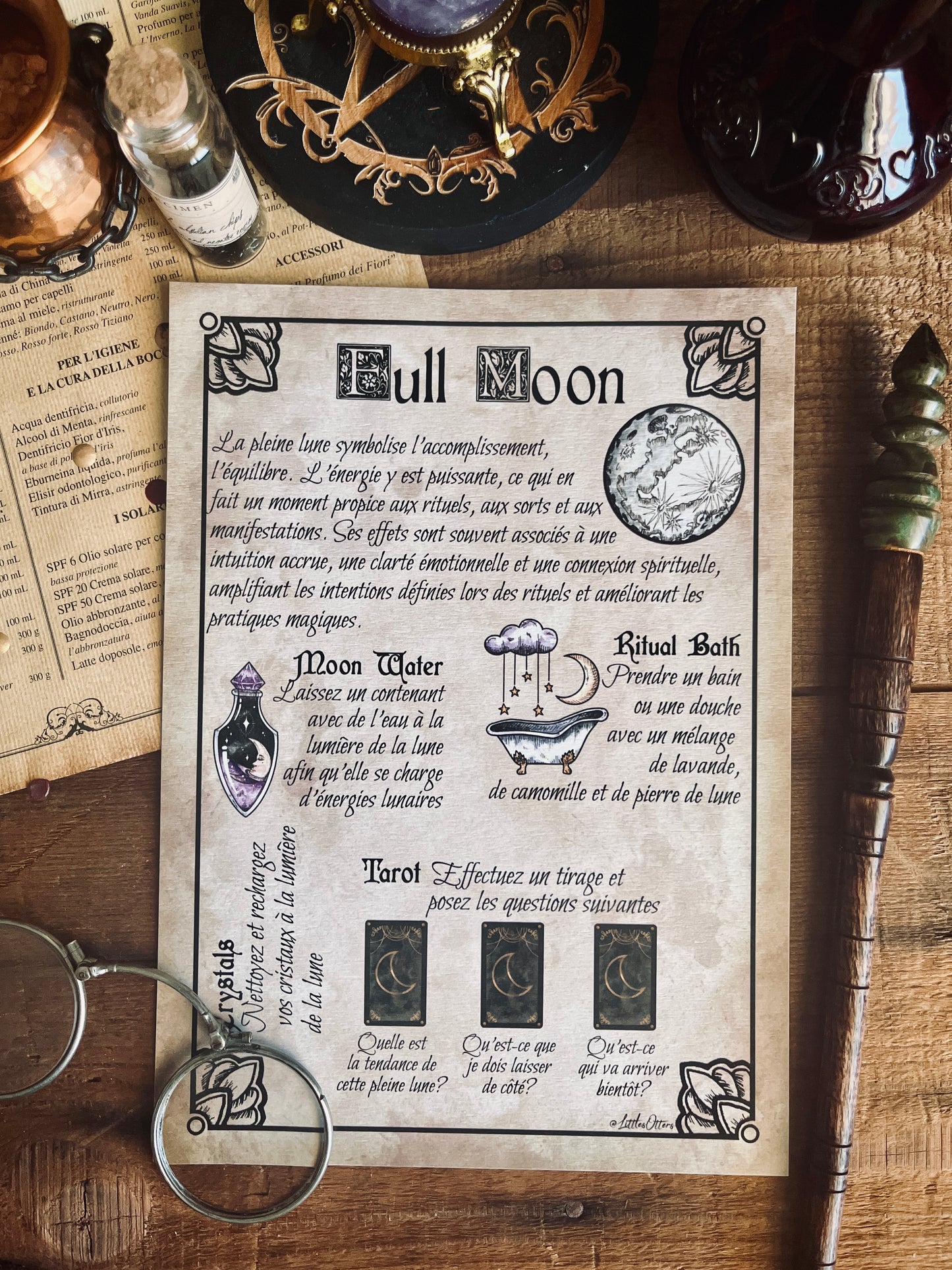 Illustration "Full Moon" ~ Pleine Lune