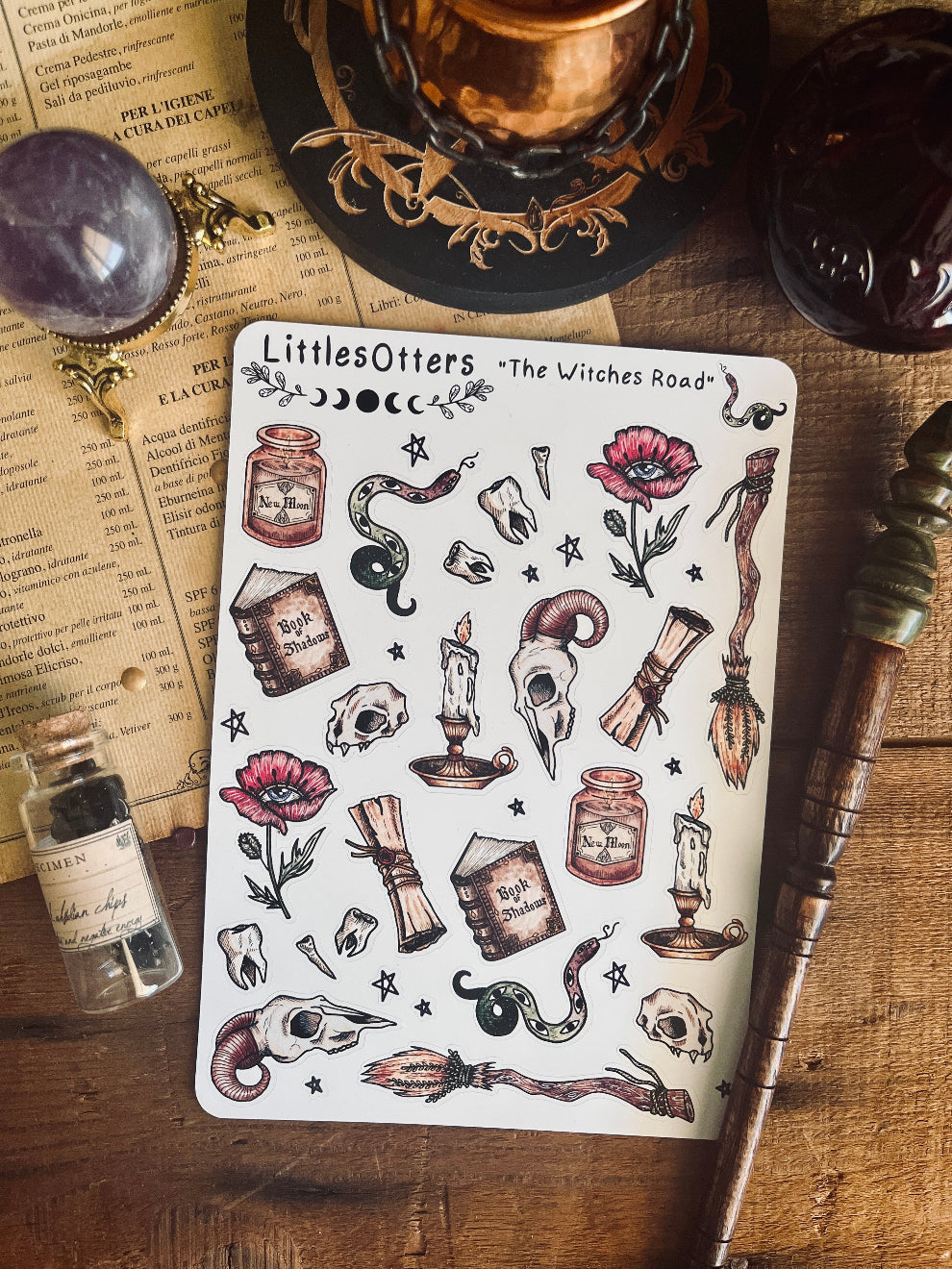 "The Witches Road" Sticker's sheet