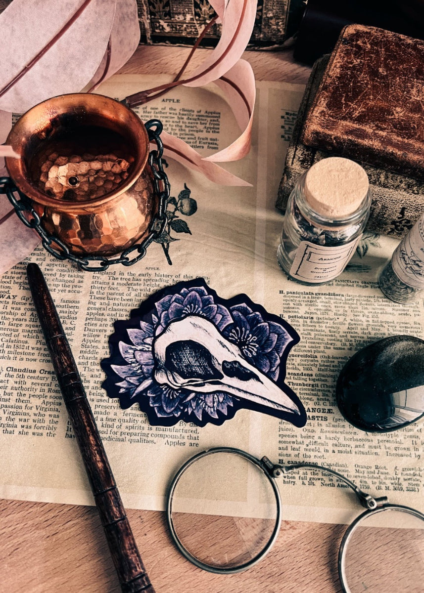 "Crow Skull" Sticker